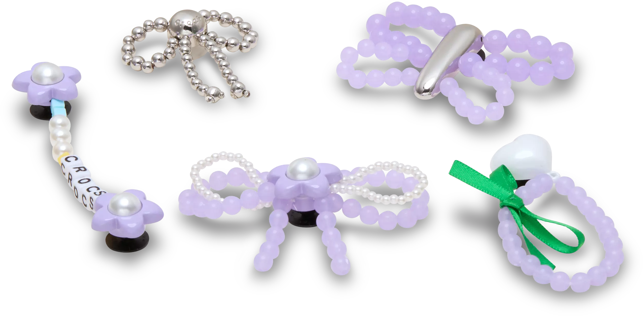 Crocs Purple Meta Jibbitz Charms-5PK